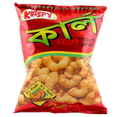 Krispy Curl Chips 15 gm - 5 Packets - Rokomari product